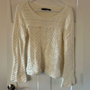 White House Black Market cream sweater. Brand new - Size small
